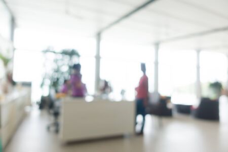 Abstract blur hotel lobby interior for backgroundの写真素材