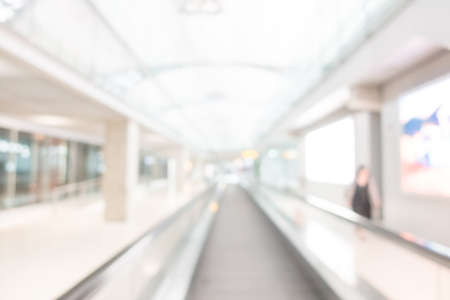 Abstract blur airport interior for backgroundの写真素材