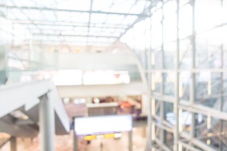 Abstract blur airport interior for backgroundの写真素材
