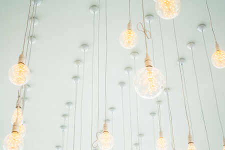 Ceiling light lamp decoration interior of roomの写真素材