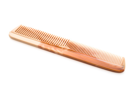 Hairbursh or hair comb isolated on white backgroundの写真素材