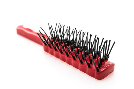 Hair comb isolated on white backgroundの写真素材