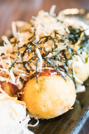 Squid ball or Takoyaki - Japanese food styleの写真素材