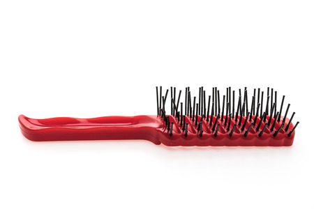 Hair comb isolated on white backgroundの写真素材