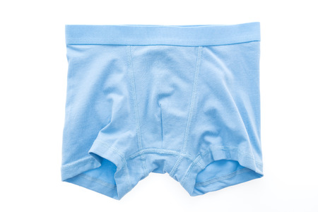 Underwear or Underpants and clothing for men isolated on white backgroundの写真素材