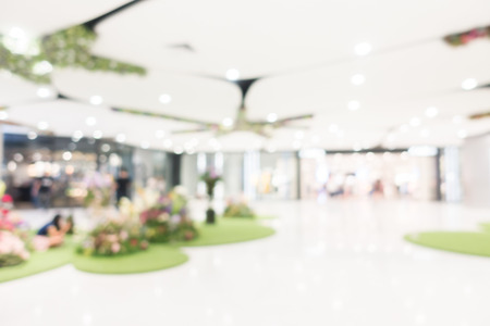 Abstract blur luxury department retail store and shopping mall interior for backgroundの写真素材