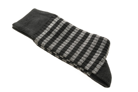 Pair of socks for clothing isolated on white background