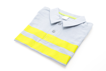 Colorful Shirt and Clothes isolated on white backgroundの写真素材