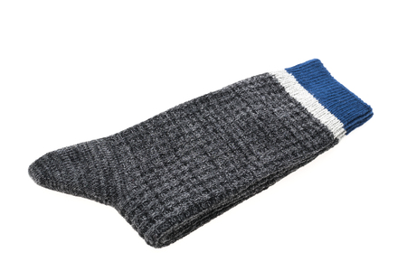 Pair of sock for clothing isolated on white backgroundの写真素材