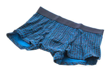 Man short underwear for clothing isolated on white backgroundの写真素材