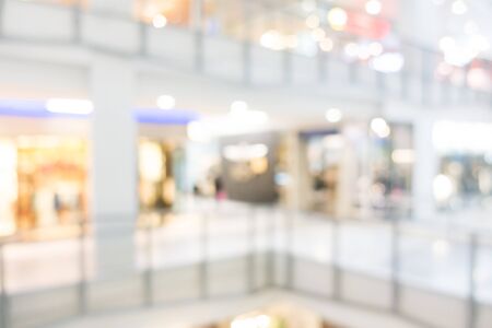Abstract blur shopping mall and retail store interior for backgroundの写真素材