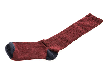 Pair of new cotton sock for clothing isolated on white background