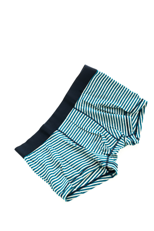 New men underwear or short pant and boxer for clothing isolated on white backgroundの写真素材