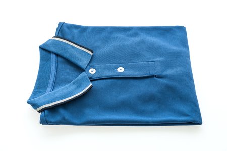 Fashion polo shirt for men isolated on white backgroundの写真素材