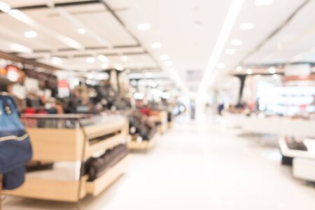 Abstract blur shopping mall and retail store interior for backgroundの写真素材
