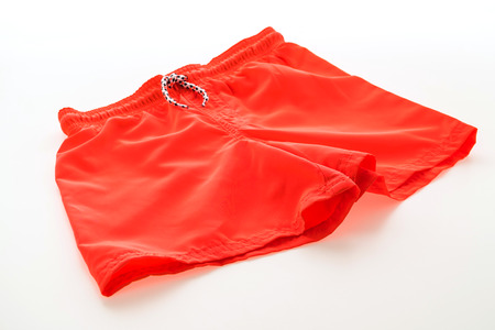 Short pants for clothing isolated on white backgroundの写真素材