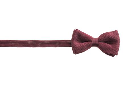 Beautiful bow and tie accessory for men isolated on white background