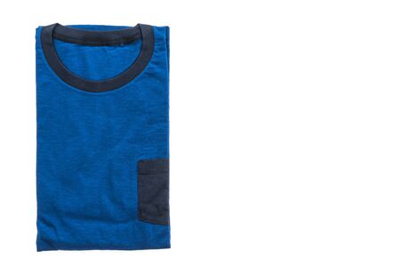 Fashion T shirt isolated on white backgroundの写真素材