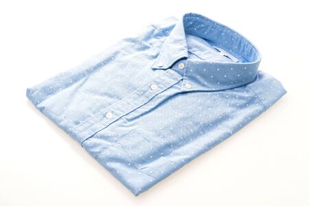 Beautiful shirt for clothing isolated on white backgroundの写真素材