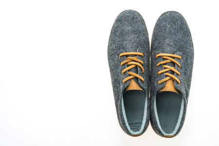 Fashion shoes isolated on white backgroundの写真素材