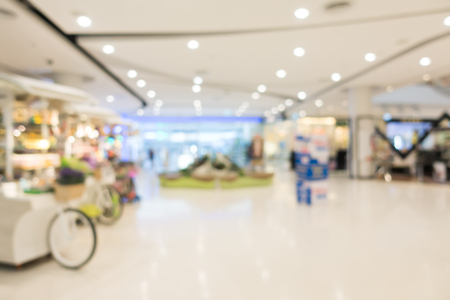 Abstract blur beautiful shopping mall and retail store interior for backgroundの写真素材