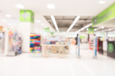 Abstract blur shopping mall and retail store interior for backgroundの写真素材