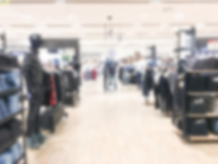 Abstract blur shopping mall and retail store interior for backgroundの写真素材