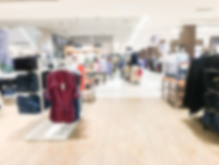 Abstract blur shopping mall and retail store interior for backgroundの写真素材