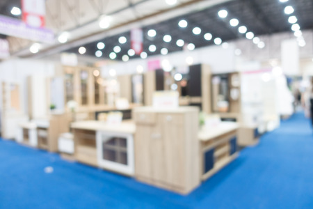 Abstract blur and bokeh beautiful luxury shopping mall and department store interior for backgroundの写真素材