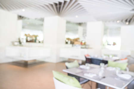 Abstract blur restaurant interior for backgroundの写真素材