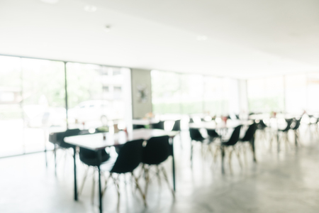 Abstract blur and defocused decoration in restaurant interior for backgroundの写真素材