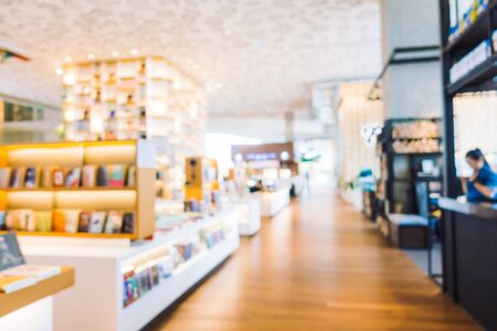 Abstract blur restaurant interior for backgroundの写真素材
