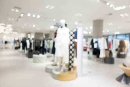 Abstract blur and defocused shopping mall of derpartment store interior for backgroundの写真素材