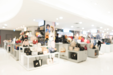 Abstract blur and defocused shopping mall of derpartment store interior for backgroundの写真素材