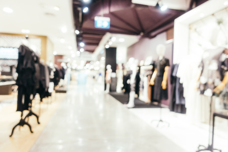 Abstract blur and defocused shopping mall of department store interior for backgroundの写真素材