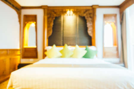 Abstact blur and defocused bedroom interiorの写真素材