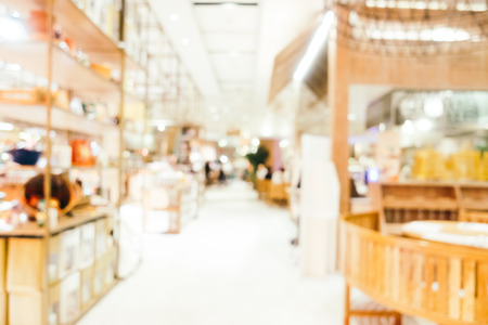 Abstract blur and defocused coffee shop cafe and restaurant interior for background - Color Filter Processingの写真素材