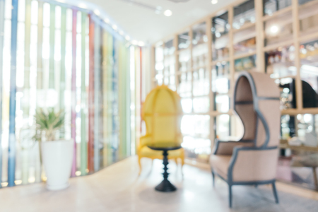 Abstract blur and defocused luxury hotel looby and lounge interior for backgroundの写真素材