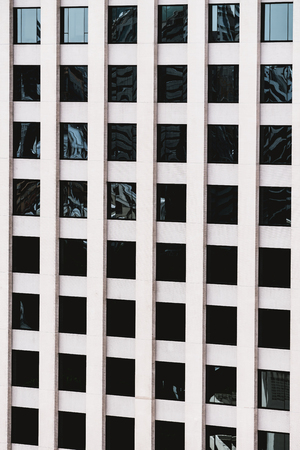 Window pattern textures of building for background - Vintage Filterの写真素材