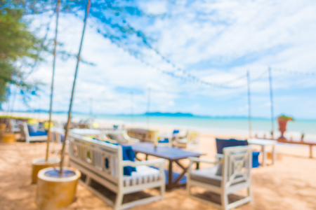 Abstract blur beach and sea for backgroundの写真素材