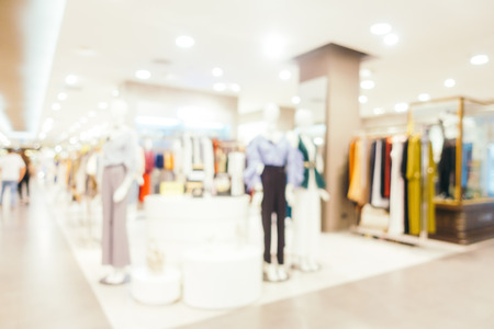 Abstract blur and defocused shopping mall center of department store interior for backgroundの写真素材