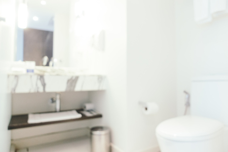 Abstract blur and defocused toilet room interior for backgroundの写真素材