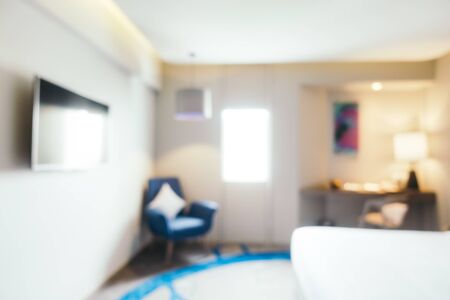 Abstact blur and defocused bedroom interiorの写真素材