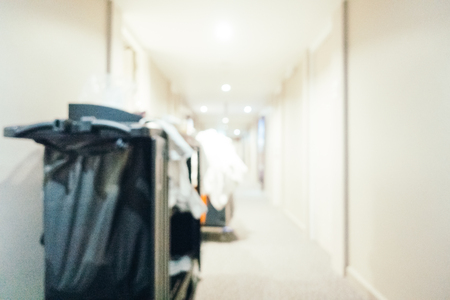 Abstract blur and defocused luxury hotel interior for backgroundの写真素材