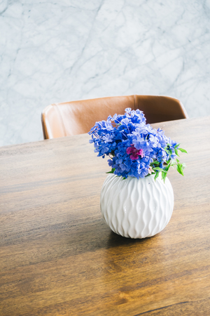 Flower vase on table decorationの写真素材