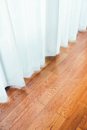 Curtains and window decoration interior of roomの写真素材