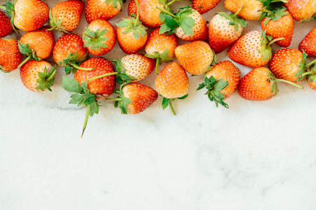 Strawberry fruit textures with copy spaceの写真素材