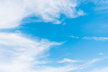 Beautiful white cloud on blue sky background