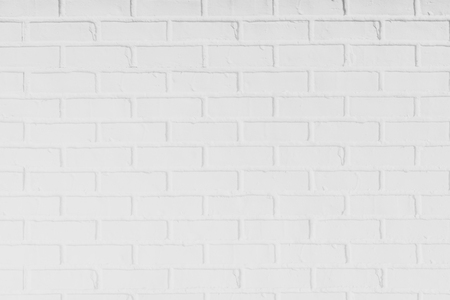 White brick wall textures and surface for backgroundの写真素材