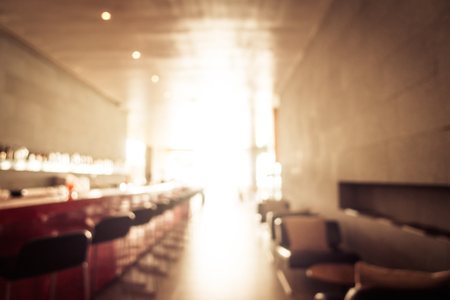 Abstract blur and defocused restaurant buffet in hotel resort for backgroundの写真素材